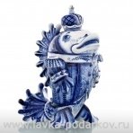 Штоф "Царский ерш" Гжель