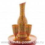 Набор для шампанского "Полночь" 4 предмета. Хохлома
