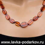 Янтарные бусы "Конфетки"