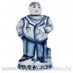 Штоф для водки "Новый русский" Гжель 