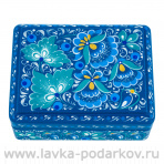 Деревянная шкатулка "Цветы". Хохлома