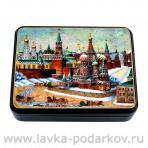 Шкатулка с художественной росписью "Старая Москва"