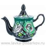 Чайник заварочный 0,7 л "Цветы". Хохлома