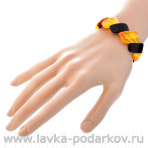 Браслет янтарный "Змейка"
