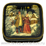 Шкатулка с художественной росписью "Встреча"