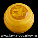 Шкатулка янтарная "Знаки Зодиака. Ангел"