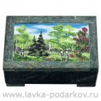 Шкатулка из змеевика