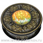 Лаковая миниатюра Шкатулка "Осень" Холуй