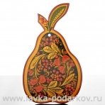 Доска разделочная "Груша" Хохлома