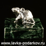 Статуэтка из серебра "Крыса"