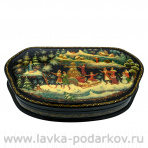 Шкатулка с художественной росписью "Масленица"