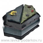Шкатулка из камня шестиграная