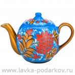 Чайник заварочный 0,4 л "Рябина". Хохлома
