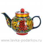 Чайник заварочный 0,7 л "Ягодки". Хохлома