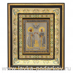 Икона "Святые Петр и Феврония" 34,5 х 40,5 см