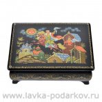Лаковая миниатюра шкатулка "Сивка-бурка". Палех