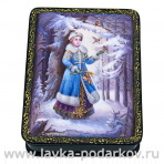 Шкатулка с художественной росписью "Снегурочка"