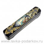 Лаковая миниатюра Шкатулка "Снегурочка". Холуй