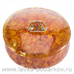 Шкатулка из янтаря "Весы"
