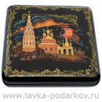 Лаковая миниатюра Шкатулка "Близъ" Холуй