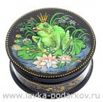 Лаковая миниатюра шкатулка "Царевна-лягушка". Холуй