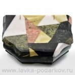 Шкатулка "Мозаика" Змеевик