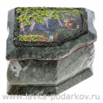 Шкатулка из натурального камня "Хозяйка Медной горы"