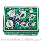 Деревянная шкатулка "Цветы". Хохлома