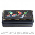 Лаковая миниатюра шкатулка "Птички". Холуй