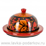 Масленка с росписью. Хохлома