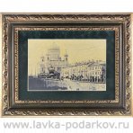 Картина "Храм Христа Спасителя" сусальное золото