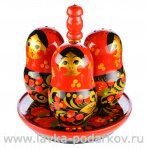 Набор для специй "Матрешка" Хохлома
