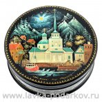 Лаковая миниатюра шкатулка "Ситка-Аляска". Холуй