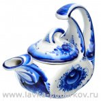 Чайник "Посошок"  Гжель 