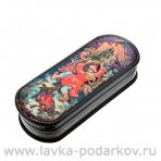 Лаковая миниатюра шкатулка "Конек-горбунок" Холуй