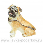 Шкатулка "Мопс". Традиции Фаберже