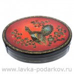 Лаковая миниатюра шкатулка "Глухарь" Холуй