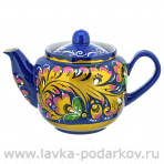 Чайник заварочный 0,6 л "Золотая кудрина". Хохлома