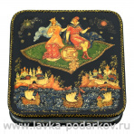 Шкатулка с художественной росписью "Ковер-самолет"