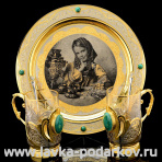 Чайный набор с подстаканниками "Аленка". Златоуст 