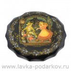 Лаковая миниатюра шкатулка "Щелкунчик" Палех