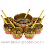 Набор для варенья (14 предметов) Хохлома