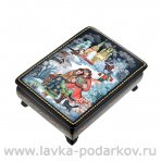 Лаковая миниатюра Шкатулка "Свидание". Холуй