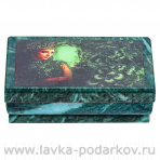 Шкатулка из натурального камня "Хозяйка медной горы"