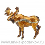 Шкатулка "Лось". Традиции Фаберже