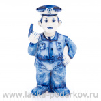 Штоф "МВД. На страже порядка". Гжель