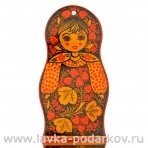 Доска разделочная "Матрешка" Хохлома