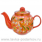 Чайник заварочный 0,5 л "Ландыши". Хохлома