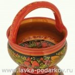 Корзинка подарочная Хохлома