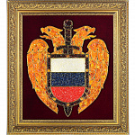 Панно янтарное "Герб ФСО"
